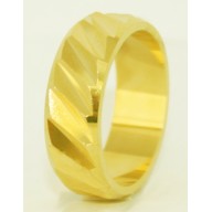 Aliança em Ouro Amarelo  18k Trabalhado Personalizado.